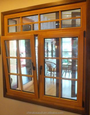 China Swing latest low-e wooden window design oak wood window design for sale