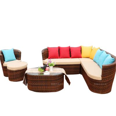 China Modern Outdoor Furniture European Style Sofa Restaurant Rattan Furniture for sale