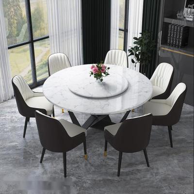 China (Others) 2021 Adjustable Good Selling Dining Room Sets Simple Modern Dining Room Furniture Round Dining Tables for sale