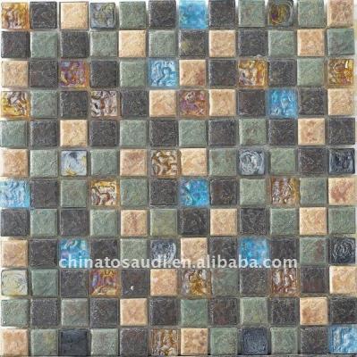 China latest ceramic parquet/glass/marble/jade mosaic tile,for decoration for sale