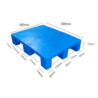 China 800x600x120 mm factory supply various size single faced solid top plastic pallet for sale for sale