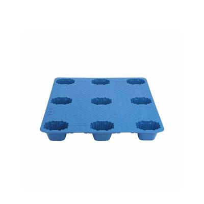 China HDPE China Manufacturer Double Face Plastic Pallet 1000*1000 Blow Molding Plastic Pallet for sale