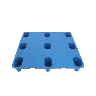 China Hot Selling HDPE 2022 Euro Heavy Duty Plastic Pallet Face Blow Molding Double Plastic Pallet for sale