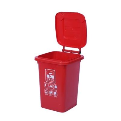 China Hot Sale 50L Durable Plastic Trash Can Environmental Protection Wheelie Plastic Trash Can for sale