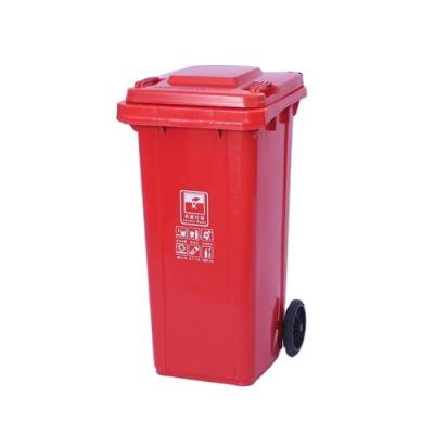 China China Supplier 120L Durable Plastic Wheelie Bin European Outdoor Plastic Bins With Lid for sale