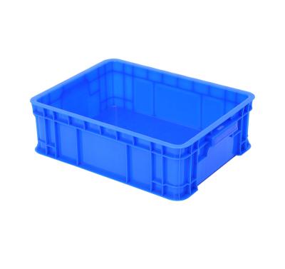 China Non-foldable Office 400*300*130 Mobile Industrial Tool Storage Box Stackable Plastic Turnover Case for sale