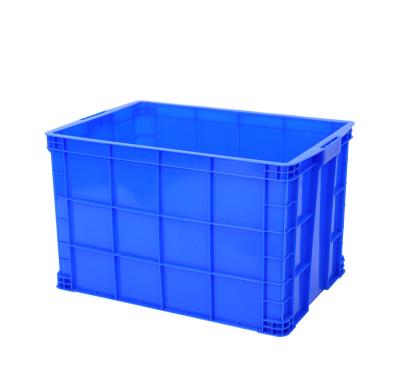 China 755*525*490 Non-Foldable Industrial Heavy Duty Warehouse Transport Plastic Packaging Box Ctate Usage for sale