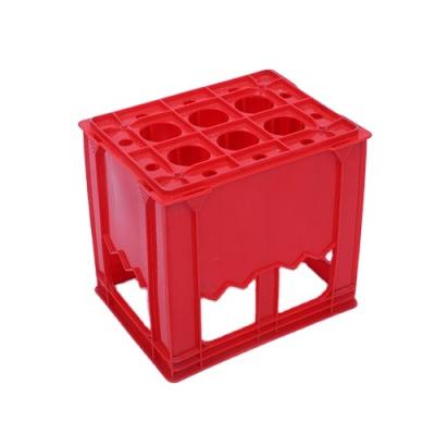 China Stackable Plastic Beer Storage Rectangular Turnover Box Good Quality Collapsible Beer Basket for sale