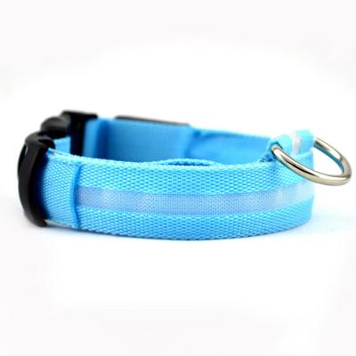 China LED Lights Dog Collar Adjustable Luminous Dog Collar For Visibility And Safety For Pets for sale