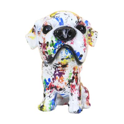 China Home Decor Creative Amazonian Dog Pendulum Resin Cabinet Wine Crafts Room Bestselling Creative Colorful Light Home Decorations Luxury for sale