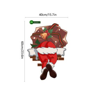 China Creative Modern Christmas New Santa Claus Wallpaper For Gifts Above The Wall Home Decoration Wall Decal Other Decor for sale