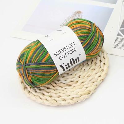 China Anti-pilling Aodao various color 8ply 100g milk cotton blend yarn per ball wholesale for crochet hand knitting yarns for sale