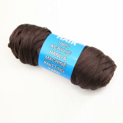 China Anti-pilling Factory Price Barsil Nigeria Acrylic African Angora 100 Wool Brazilian Hair Yarn For Hand Machine Braiding Knitting Wigs for sale