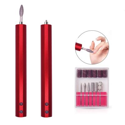 China New Handheld Radio Portable Rechargeable Electric Nail Polish Machine Drill File Nail Machine for sale