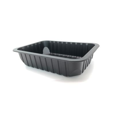 China Disposable Plastic Packaging Fruit Vegetable Cake Tray Blister Packaging Baking Disposable Box for sale