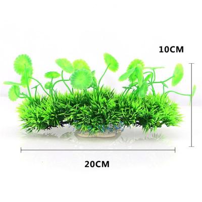 China Viable factory direct custom aquarium landscaping artificial water grass landscape decoration plant plastic water grass for sale