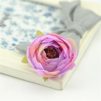 China Wedding Party DIY Loose Artificial Silk Home Tea Mini Decor Wedding Party Immortalized Camellia The Little Rose Flower Bud Simulation for sale