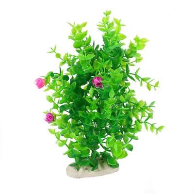 China New Viable No Harm Long Water Grass Aquarium Artificial Green Plants Ornamental Plastic Green Artificial Decoration Accessories for sale