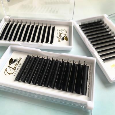 China High Quality Lighter Mink Easy Fanning Russian Volume Whips 0.03 0.05 0.07 Licks Individual Private Labels for sale