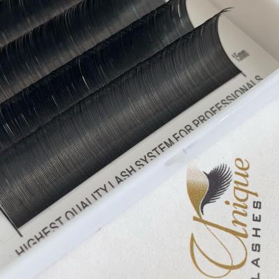 China Ultra light/superb soft wholesale matte back delicate/classic whips volume eyelash extension russian private label for sale