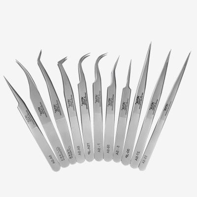 China Original stainless tweezers from a fine vetus of eyelash tools for sale