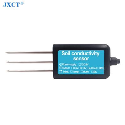 China Soil Direct EC Transmitter Soil Sensor Conductivity EC Soil Sensor JXCT Smart Agricultural Plant Soil EC Tester RS485/4G/NB/LORA for sale