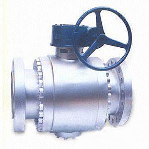 China 3 Pieces Trunnion Mounted Ball Valve 900LB Gear Operated Ball Valve for sale