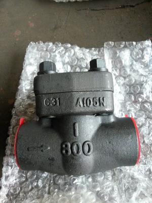 China ASTM A105N schmiedete Stahlschwingen-Rückschlagventil DN25 API 602, Ordnung no.5#, verlegter NPT, 800LB zu verkaufen