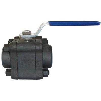 China Industrial 1 Inch 3 Piece Stainless Steel Ball Valve ASTM A105N Class 800LB for sale