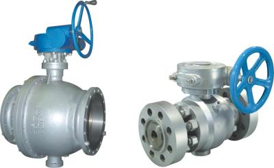 China Worm Gear Reducer Port  Ball Valve 2pc Flanged Rf Ball Valve 150LB for sale