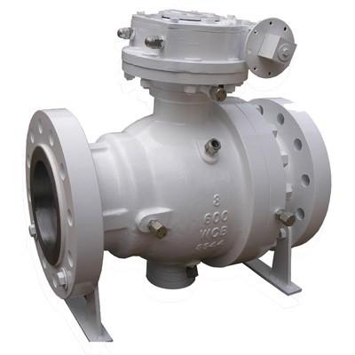 China 2 Pieces 12 Inch  Ball Valve  Gear Operator A216WCB Body 150LB ISO 9001 Certification for sale