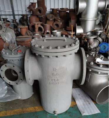 China 12 inch Basket Type Strainer 150# ASME B16.34 Pipeline Basket Strainer for sale