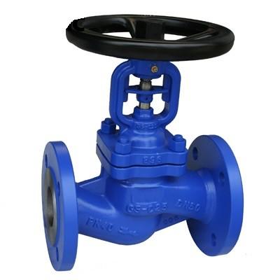 China Pn40 GS-C25 WCB Flanged DIN 3356 Standard Bellow seal bonnet Globe Valve,1.0619 Body, for sale