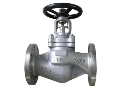 China Bellow Seal Globe Valve DIN3356,EN1092,1.4308,1.4408,bolt bonnet,DN80,Flanged end to PN16 for sale