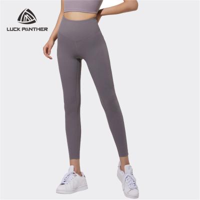 China Wholesale Breathable High Waist Seamless Womens Seamless Solid Color Stock Leggings Pants For Gym for sale