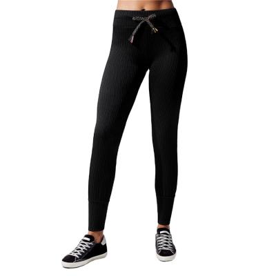 China New Anti-Wrinkle Ladies Sports Tracksuit Oversized Running Jogger Pants Women Hide Ribbed Gaiters for sale