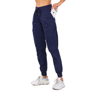 China New Wholesale Running Fashion Loose Fit Trotter Antibacterial Pants Women's Yoga Pile Pants for sale