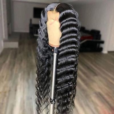 China HD Lace Front Wig Pre Plucked Wave Soft Thick Straight Hair Transparent Wigs For Women Brazilian Remy Hair Wig for sale