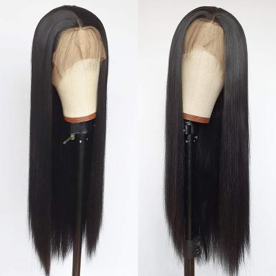 China Soft Thick Smooth Straight Wig 4x4 Lace Brazilian Hair 30 Inches Pre Plucked Remy Wig For Black Women for sale