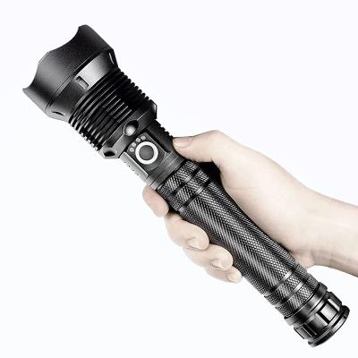 China Zoomable Led Flashlights USB Rechargeable Outdoor Waterproof Tactical Zoom Torch Powerful XHP70 LED Flashlight for sale