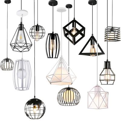 China Modern Industrial Pendant Lights Retro Vintage Iron Chandelier E27 Living Room Lights Indoor Chandelier for sale