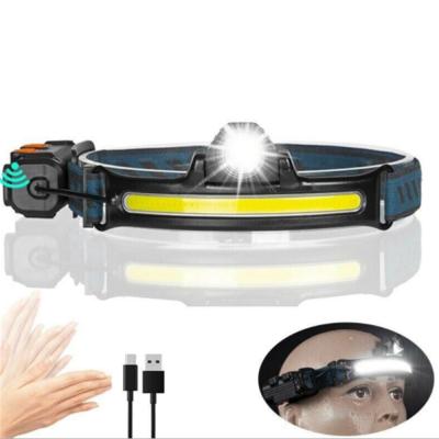 China Factory wholesale zoom most powerful led stainless steel headlight flashlight, high power waterproof USB rechargeable headlight for sale