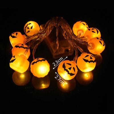 China Lovely Halloween Pumpkin Led Ghost Skeletons Bat Festival Light Bar Spider Led String Party Decor Halloween Home Ornament for sale