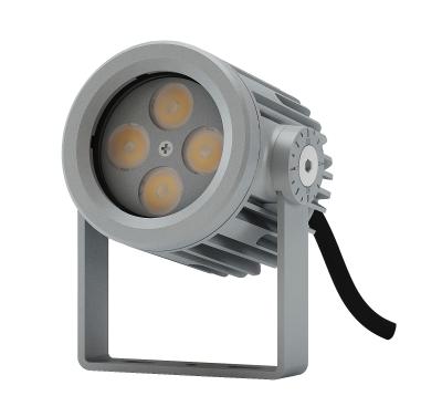 China Outdoor Aluminum LANDSCAPE Flood Light DC24V DMX512 Die-Casting Lighting 12W Led Circle RGB Flood Light for sale