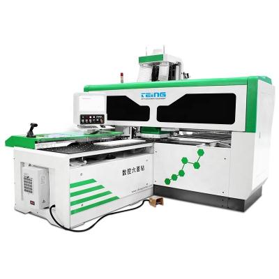 China Drilling Wood Panel Holes TEING CNC Wood Drilling Machine 6 Sides Drill Cnc Boring Machine for sale