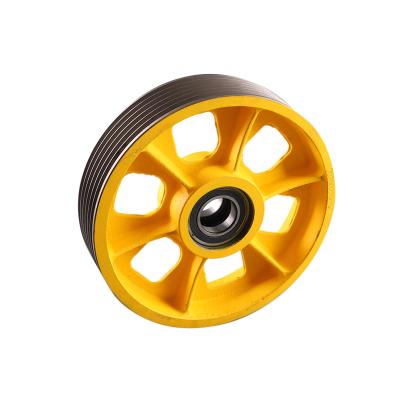 China Custom Elevator Traction Machine Elevator Traction Treatment Wheel, Deflector Pulley, Rope Wheel for sale