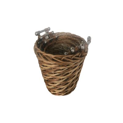 China Custom Picnic Willow Europe Wicker Basket Baskets With Handle for sale