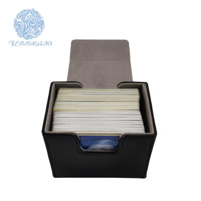 China Fashion Large Capacity PU Leather Game Card Holder Practical Household Storage Box Hold Up To 120 Game Cards for sale