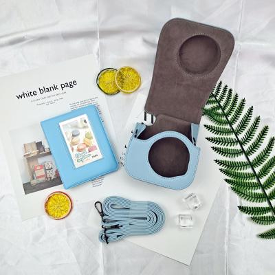 China Retro Package Fujifilm instax mini11camera Handy Case with Strap Blue + Photo Album 64 Pocket Mini Films for sale