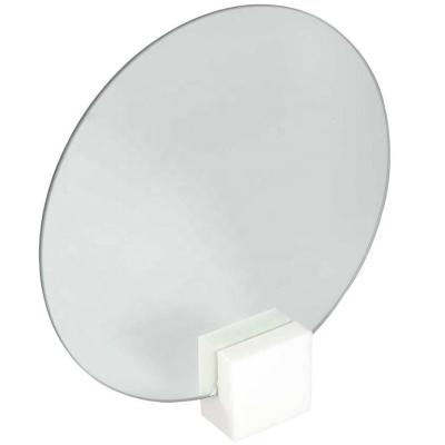 China 15cm Frameless Small Size Minimalist Makeup Marble Desk Mirror Triangle Hotel Magnifying Home Decor for sale